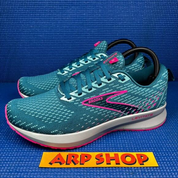 🔴 Brooks Levitate Women`s Size Blue Pink Athletic Running